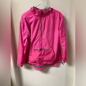 Lauren James Pink Lightweight Raincoat with Hood